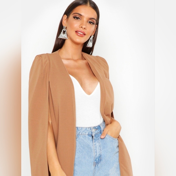 Cape Blazer in Tan - Picture 1 of 8